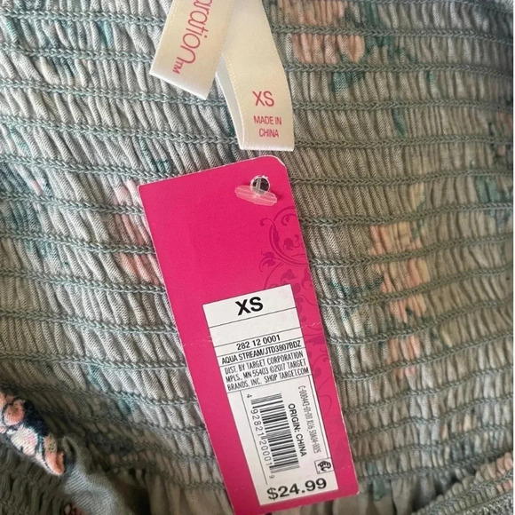 Xhilaration Floral Off-Shoulder Sun Dress XS - Brand New with Tags - Picture 5 of 7